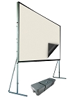 Da-Lite 39310HD Fast-Fold Deluxe 8x14 HDTV Format HD Rental 1.0 Surface with Heavy Duty Legs and Case